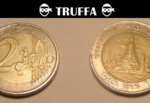 monete thailandesi spacciate per 2 euro