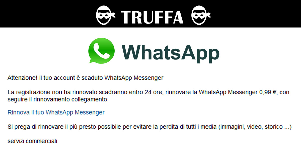 WhatsApp Messenger è scaduto